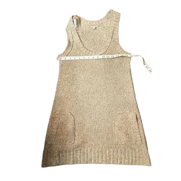 Rubbish vintage beige knitted raceback tank dress with front pockets - Picture 7 of 10